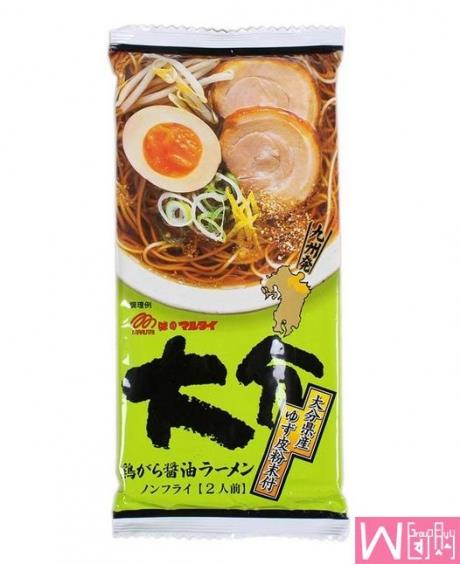 日本 Marutai 大分县酱油鸡汤即食拉面 214克
