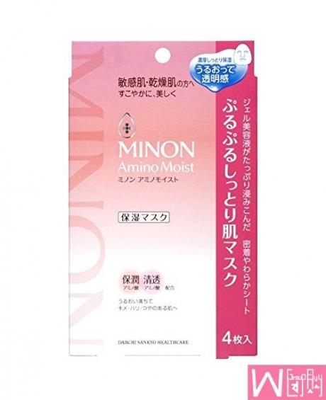 日本 Minon 氨基酸保湿面膜 4枚入