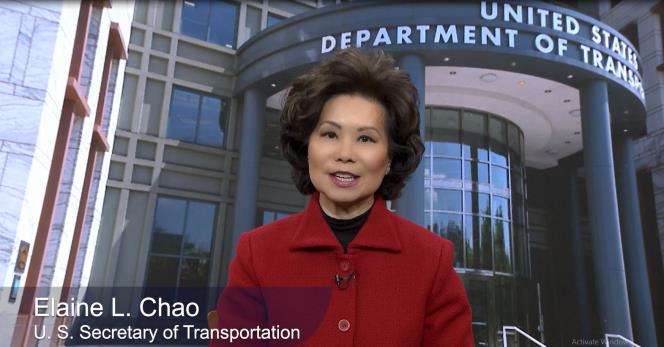【視頻】美國交通部部長趙小蘭祝美新社和讀者們新年快樂！
