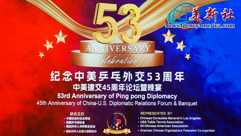 纪念中美乒乓外交53周年和中美建交45周年论坛暨晚宴圆满落幕