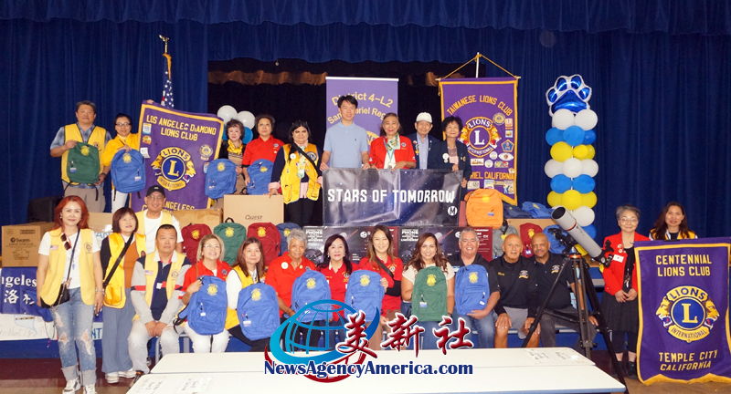 Alex Wei assists Lions D4-L2 with『Back to School Backpack/STEM Drive』to be a home-run success