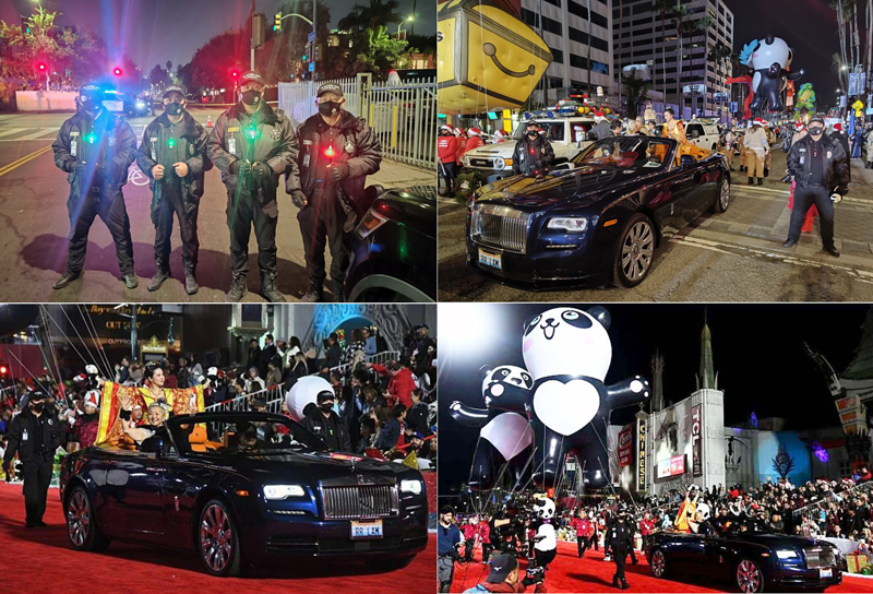 洛城警衛安保 JK PATROL SVC 護航好萊塢聖誕大遊行