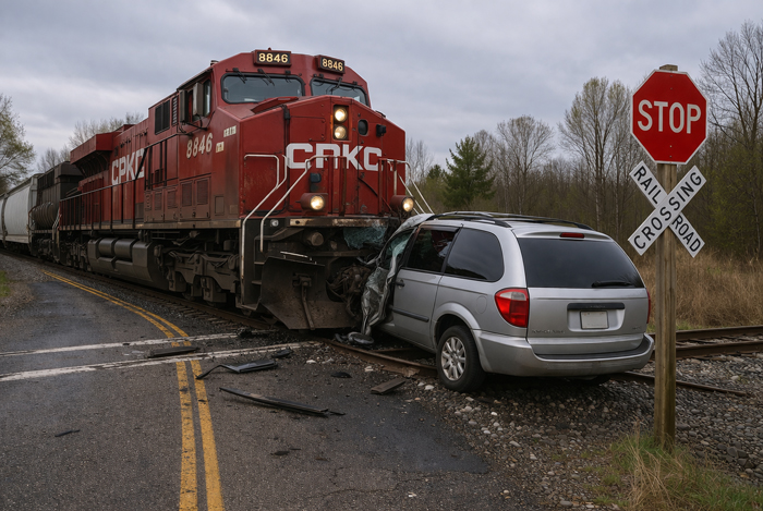密西西比州火车与VAN相撞 致母亲和女儿等五人身亡